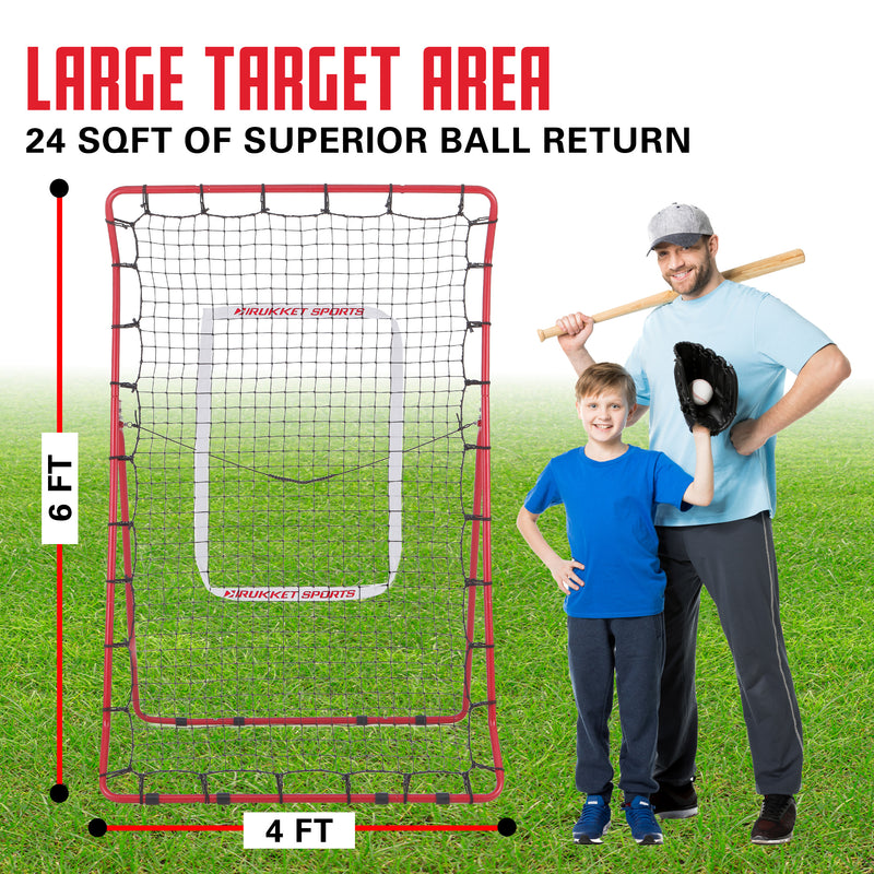 Pitch Back Baseball / Softball Rebounder Pro